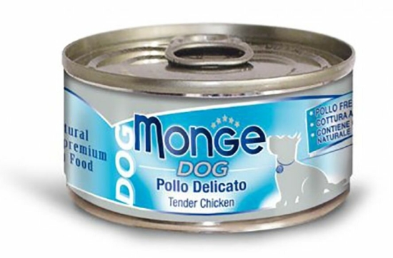 MONGE DOG NATURAL křehké kuřecí maso pro psy 95 g