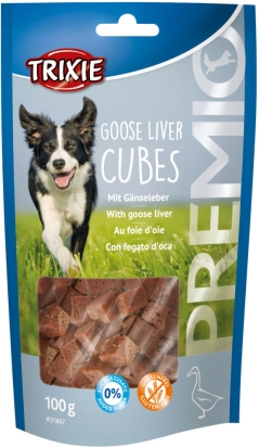 PREMIO Goose Liver Cubes, kostky s kachními játry, 100g