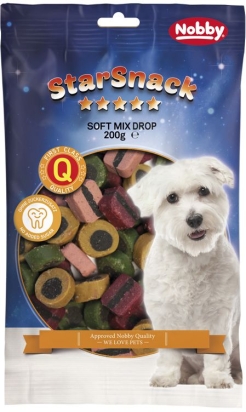 Nobby StarSnack Soft Mix Drop měkké odměny 200g